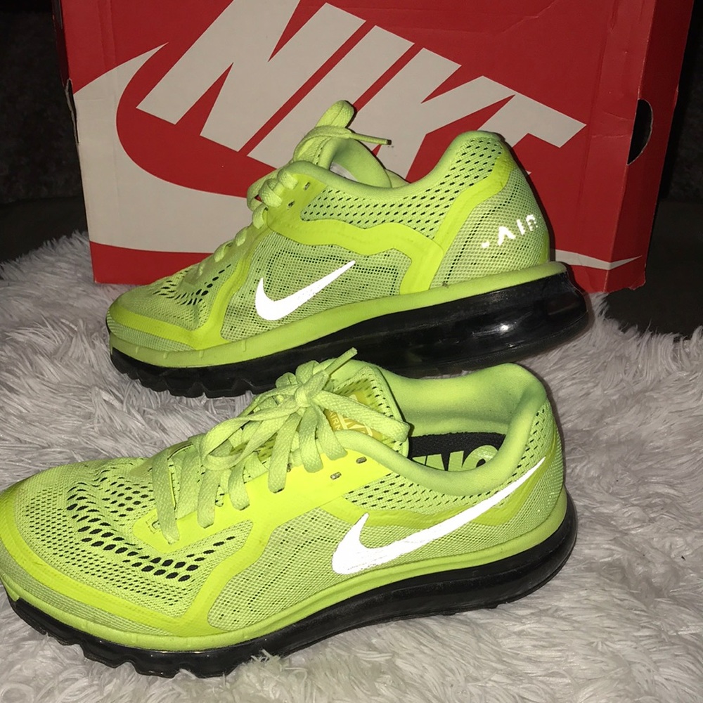 2013 Nike air max neon yellow